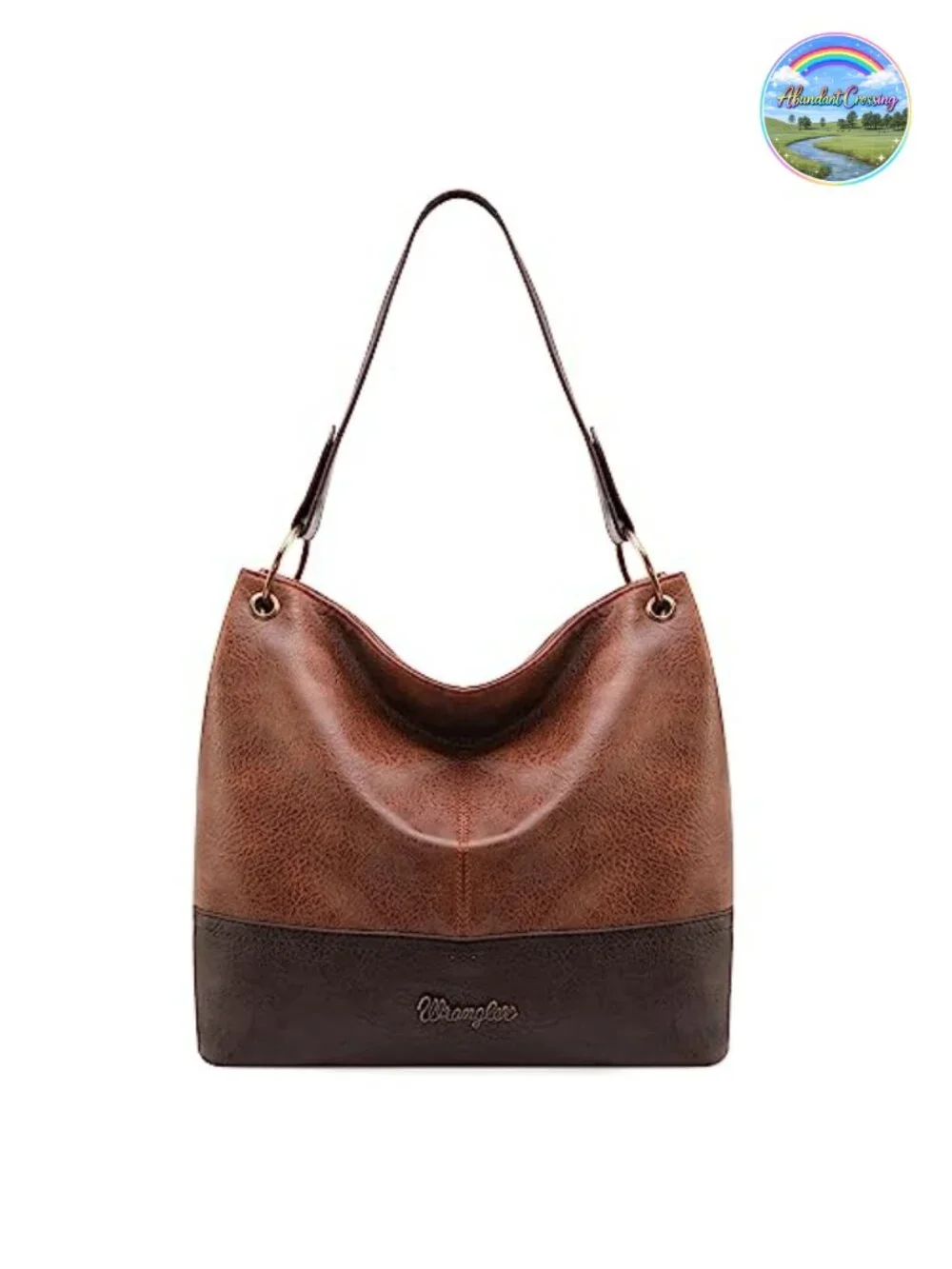 Vegan Leather Top Handle Hobo Shoulder Handbag Purse